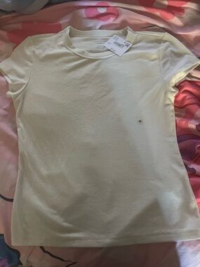 American Eagle Outfitters Women's white  baby tee